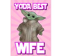 Cheeky Chops Baby Yoda The Mandalorian -yoda Best Wife - Star Wars, Yoda, Wife, Card, TV, Funny, Show IN118, 5x7
