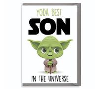 Cheeky Chops Cards YODA Best Son Greeting Comedy Rude Funny Humour Birthday Card Star Wars C805, Full colour, Large A5 Card