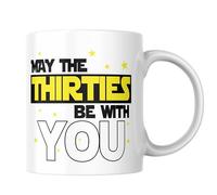 Cheeky Chops Funny 30th Birthday Mug May The Thirties Be with You CMUG600