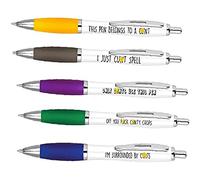 Cheeky Chops Funny Adult Pen Set The Cunt, Pack of 5