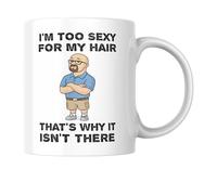 Cheeky Chops Funny Bald Mug for Men Dad Husband Boyfriend BSMUG05