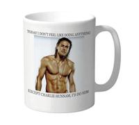 Cheeky Chops Funny Charlie Hunnam Mug, 11oz
