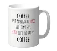 Cheeky Chops Funny Coffee Mug for Him, for Her, Office Banter, Spelt Backwards Design Rude Sarcastic Morning Tea Cup Christmas, Birthday LMC39