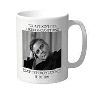 Cheeky Chops Funny George Clooney Mug Rude Coffee Cup for Women Men Novelty Celebrity Crush