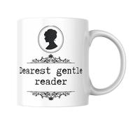 Cheeky Chops Funny Literary Mug for Book Lovers Dearest Gentle Reader Regency Gossip Style Cup Lady Whistledown Birthday for Best Friend Sister Wife Office Colleague - CMUG972