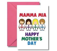 Cheeky Chops Funny Mother's Day Card Birthday Mum Mother Mam Abba Mamma Mia M111, 5 x 7