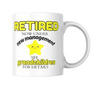 Cheeky Chops Funny Retirement Mug for Grandad Grandma Retired Grandchildren Coffee Cup CMUG832