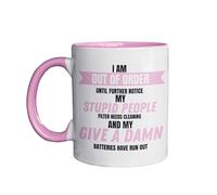 Cheeky Chops I'm Out of Order Mug, Pink