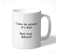 Cheeky Chops Mug - I Have The Patience of a Saint Cunty McF*ckoff - Funny Novelty Birthday Office Cup Drink - CMUG50
