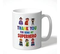 Cheeky Chops Novelty Gift Mug Birthday Gift for Him Her Mug Joke Humour - Teacher Mug Thank You for Being My Superhero - KMUG22