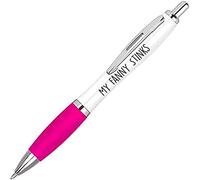 Cheeky Chops Rude Pen - Funny Ballpoint Pen “My Fanny Stinks” - Offensive Novelty Desk Stationery, Mix & Match Collection
