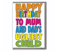 Cheeky Chops Sister Brother Birthday Card Funny C608