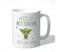 Cheeky Chops Teacher Mug, End of Term, Yoda Best Teacher KMUG07