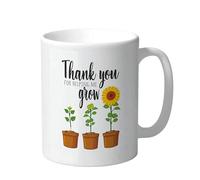 Cheeky Chops Thank You Teacher Mug Funny Sunflower Coffee Cup KMUG06