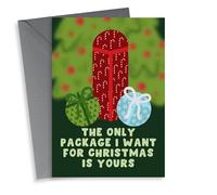 Cheeky Christmas Card - Only Package I Want Is Yours - Baubles