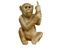 Cheeky Gold Monkey Statue | Fun & Bold Home Decor