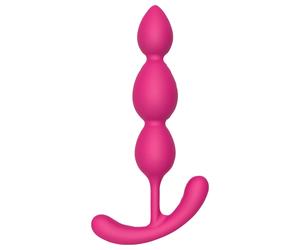 Cheeky Love - beaded anal plug (pink)