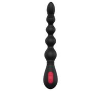Cheeky Love - Rechargeable Beaded Anal Vibrator (Black)