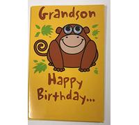 Cheeky Monkey Grandson Birthday Card