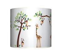 Cheeky Monkey ON Tree Ceiling LAMPSHADE ~ 10" Drum ~ Baby Boys/Girls Nursery LAMP Shade
