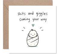 Cheeky New Baby Card, A Little Bundle of Sh*ts and Giggles