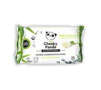 The Cheeky Panda Bamboo Facial Make Up Remover Wipes | Sustainable Face Wipes Eye Makeup Remover | Rose Scented Pack of 25 Face Wipes | 99% Purified Water