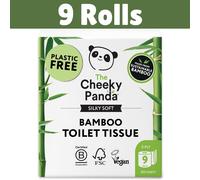 Cheeky Panda 100% Natural Bamboo Luxury Toilet Tissue 3PLY 200 Sheets 9 Rolls