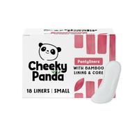 The Cheeky Panda Organic Pantyliners for Women - 18 Organic Pantyliners Per Pack - with Bamboo Pads and Core