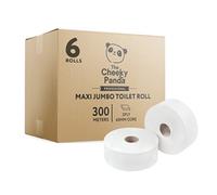 Cheeky Panda Professional 2-Ply Bamboo Maxi Jumbo Toilet Roll 300m (Pack of 6) PFMAXJRL6