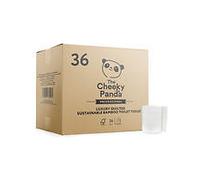 Cheeky Panda Professional 3-Ply Bamboo Toilet Tissue Rolls Quilted 160 Sheet (Pack of 36) LQTOILT36