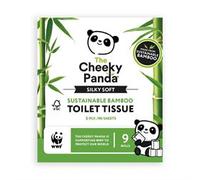 The Cheeky Panda Bamboo Toilet Roll Tissue Paper 9 Rolls 3ply - Sustainable, Skin Friendly, Soft, Super Absorbent