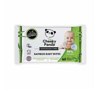 Cheeky Panda Sustainable Biodegradable Bamboo Baby Wipe 60 Wipes Per Pack (Pack 12) - BABYWX12-GBR