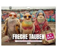 Cheeky pigeons - Funny calendar with Berlin snout UK-Version (Wall Calendar 2026 DIN A4 Landscape), CALVENDO 12 Month Wall Calendar