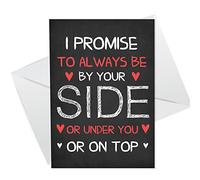 CHEEKY Rude Valentines Anniversary Card For Him Her Boyfriend Girlfriend Husband