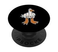Cheeky Seagull Ironic Xoxo Hugs and Kisses Sarcasm PopSockets Adhesive PopGrip