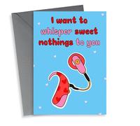 Cheeky Valentines Card - Cochlear Ear Implant - Sweet Nothings