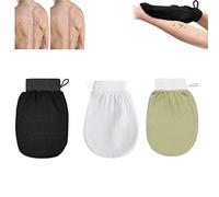 Cheekyglo Skin Exfoliating Glove,Shower Body Scrubbing Mitt,Deep Exfoliating Glove for Body Men Women (3 Pcs-G)
