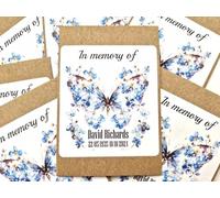 CheekySprout Personalised Funeral Favours Forget Me Not Memorial Remembrance Seeds F7P (72)