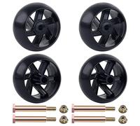 CheeMuii 4 Pack Deck Gauge Wheels Kit Fit for Most 42" 46'' 48'' 50" 52'' and 54" Decks Replace for Husqvarna 532174873 589527301 for Cub Cadet 753-04856A for MTD 133957 174873 734-03058, etc