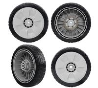 CheeMuii 4 Pack Honda Lawn Mower HRR216 Wheels Set 2 Rear Wheels 42710-VE2-M02ZE and 2 Front Wheels 44710-VL0-L02ZB