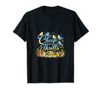 Cheep Thrills Cottagecore Bird & Mushroom Art T-Shirt