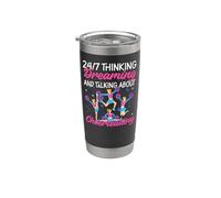 Cheer Cheerleading 24/7 Thinking, Dreaming and Talking About Stainless Steel Insulated Tumbler