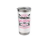Cheer Cheerleading 24/7 Thinking, Dreaming and Talking About Stainless Steel Insulated Tumbler