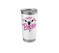 Cheer Cheerleading All About that Base Stainless Steel Insulated Tumbler