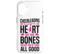 Cheer Cheerleading Cheerleading Will Never Break Your Heart Case for iPhone 16