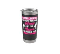 Cheer Cheerleading Cheerleading Will Never Break Your Heart Stainless Steel Insulated Tumbler