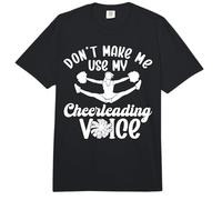 Cheer Cheerleading Don’T Make Me Use My Cheerleading Voice Comfort Colors Adult Heavyweight T-Shirt