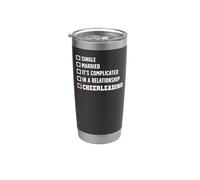 Cheer Cheerleading Single Married It's Complicated in A Stainless Steel Insulated Tumbler