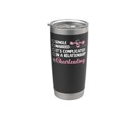 Cheer Cheerleading Single Married It's Complicated in A Stainless Steel Insulated Tumbler