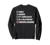 Cheer Cheerleading Single Married It's Complicated In A Sweatshirt